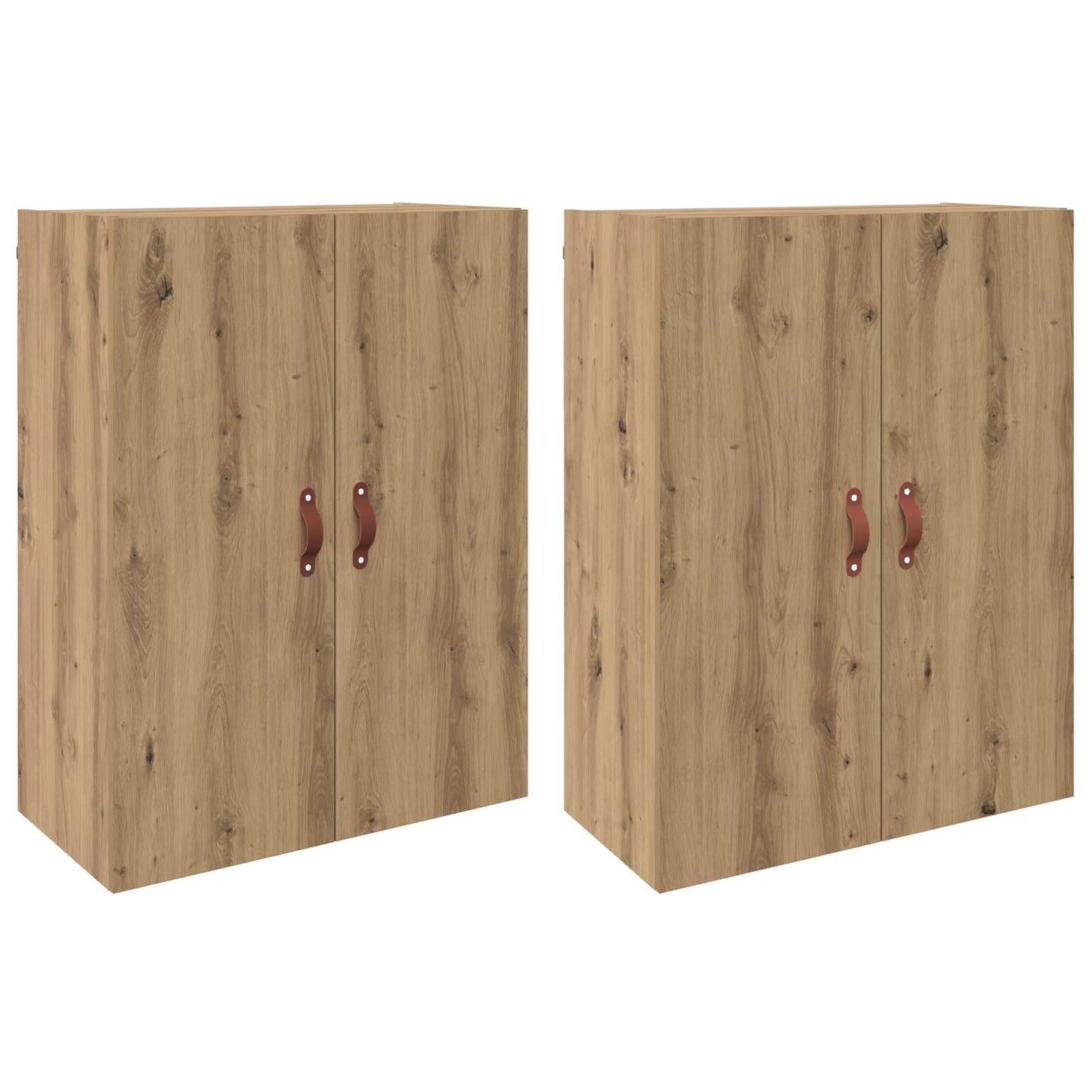 vidaXL Τοίχου Ντουλάπα Επιτοίχιο 2 pcs Artisan Oak 69,5 x 34 x 90 εκ.