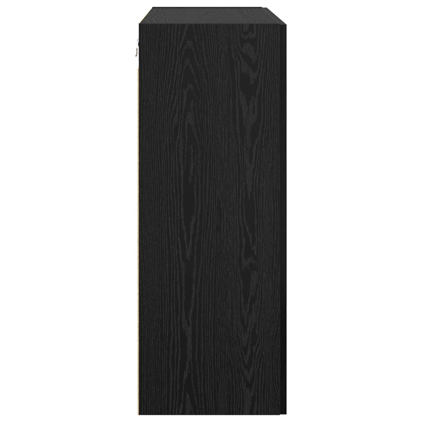 vidaXL Τοίχου Ντουλάπα Επιτοίχιο 2 pcs Μαύρη Οξυά 69,5 x 34 x 90 εκ.