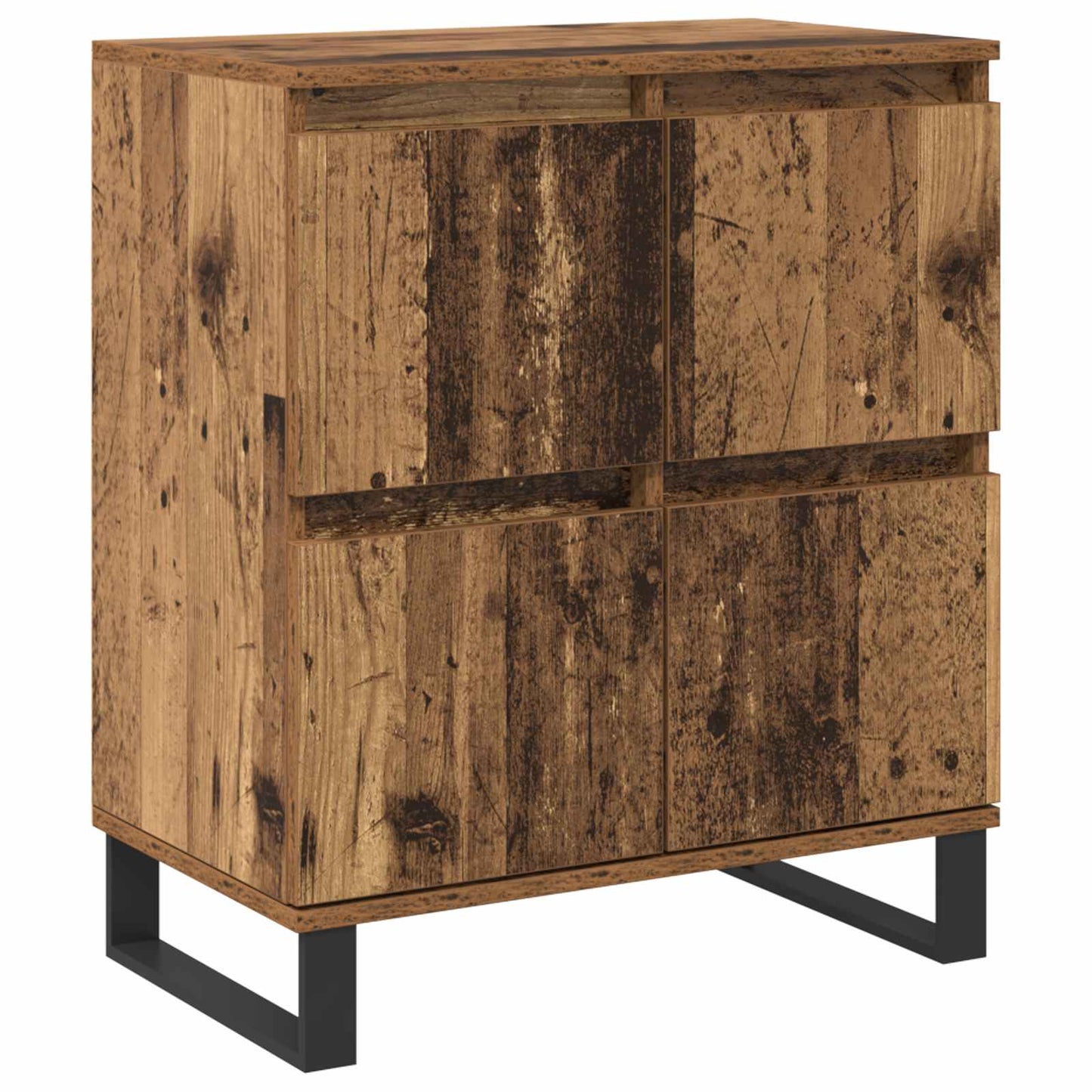 vidaXL Πλαϊνό γραφείο 3 pcs Παλιό ξύλο 60 x 35 x 70 cm