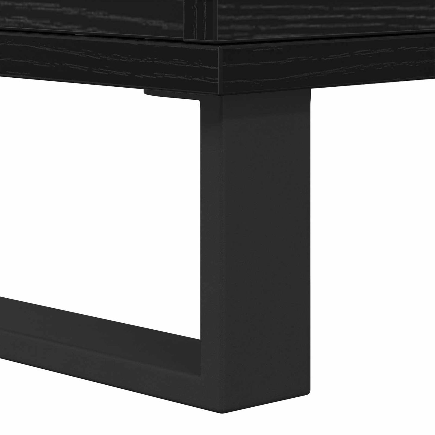vidaXL Πλαϊνό γραφείο 3 pcs Μαύρη Οξυά 60 x 35 x 70 cm