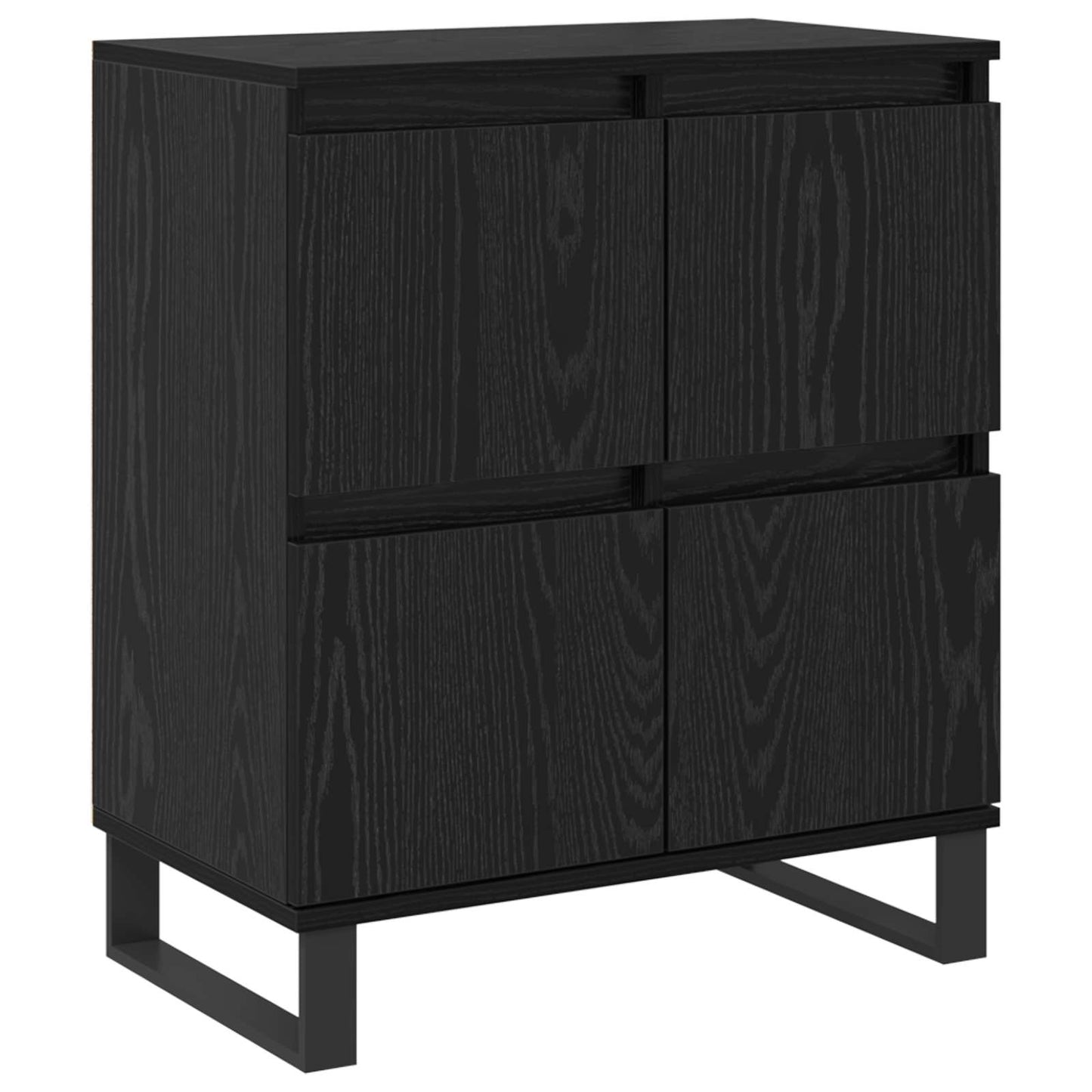 vidaXL Πλαϊνό γραφείο 3 pcs Μαύρη Οξυά 60 x 35 x 70 cm