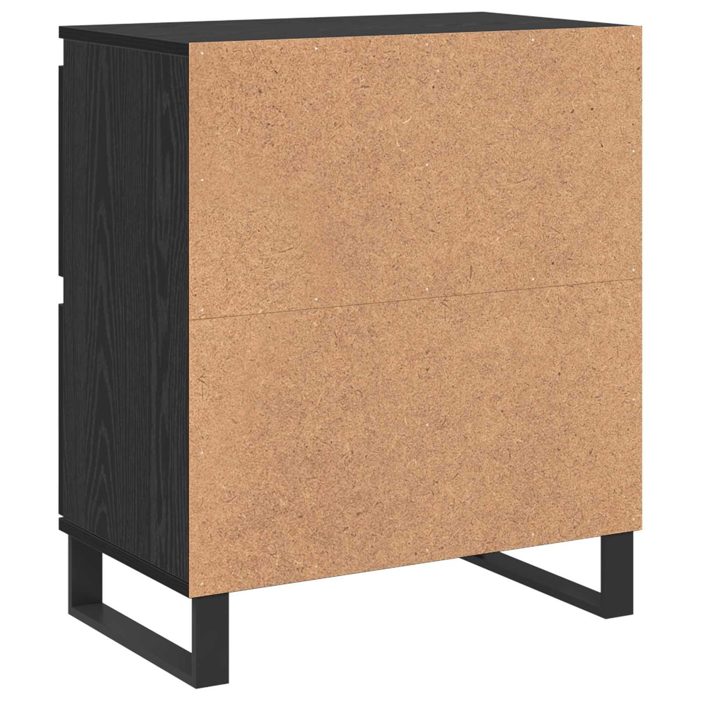 vidaXL Πλαϊνό γραφείο 3 pcs Μαύρη Οξυά 60 x 35 x 70 cm