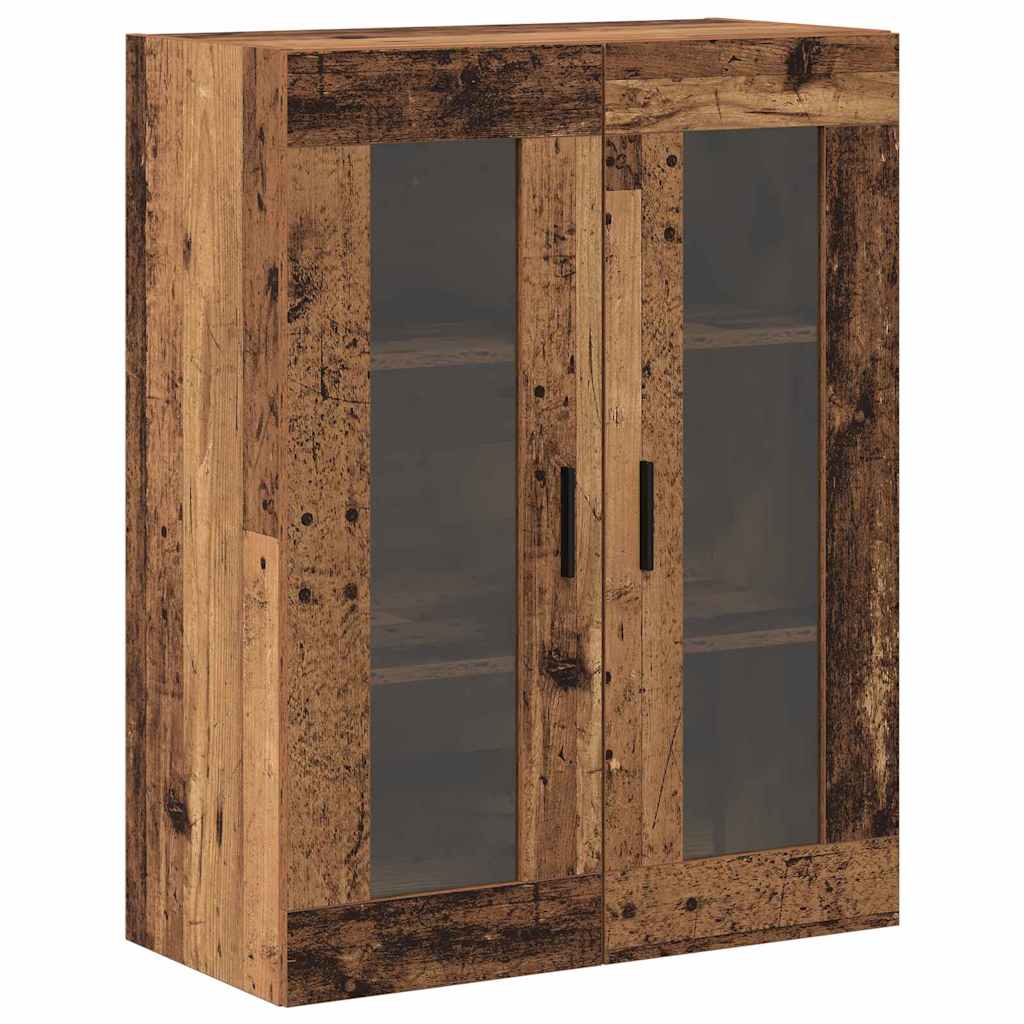 vidaXL Ντουλάπια Τοίχου 2 pcs Παλαιό ξύλο 69,5 x 34 x 90 εκ.