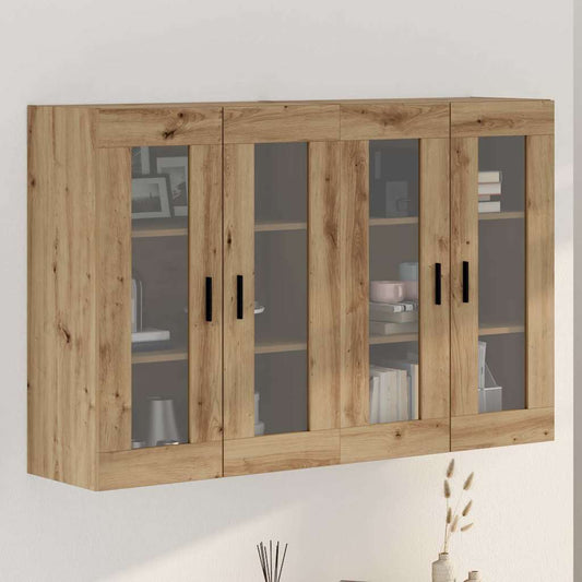 vidaXL Ντουλάπια Τοίχου 2 pcs artisan δρυς 69,5 x 34 x 90 εκ.