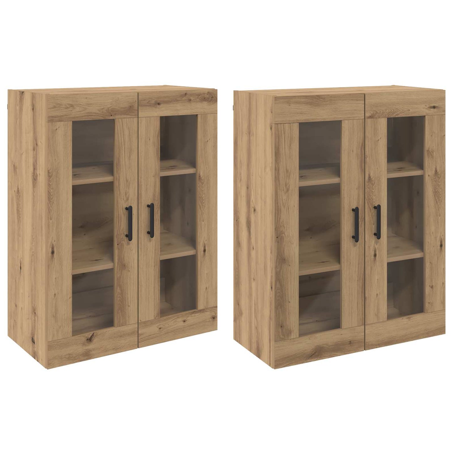 vidaXL Ντουλάπια Τοίχου 2 pcs artisan δρυς 69,5 x 34 x 90 εκ.