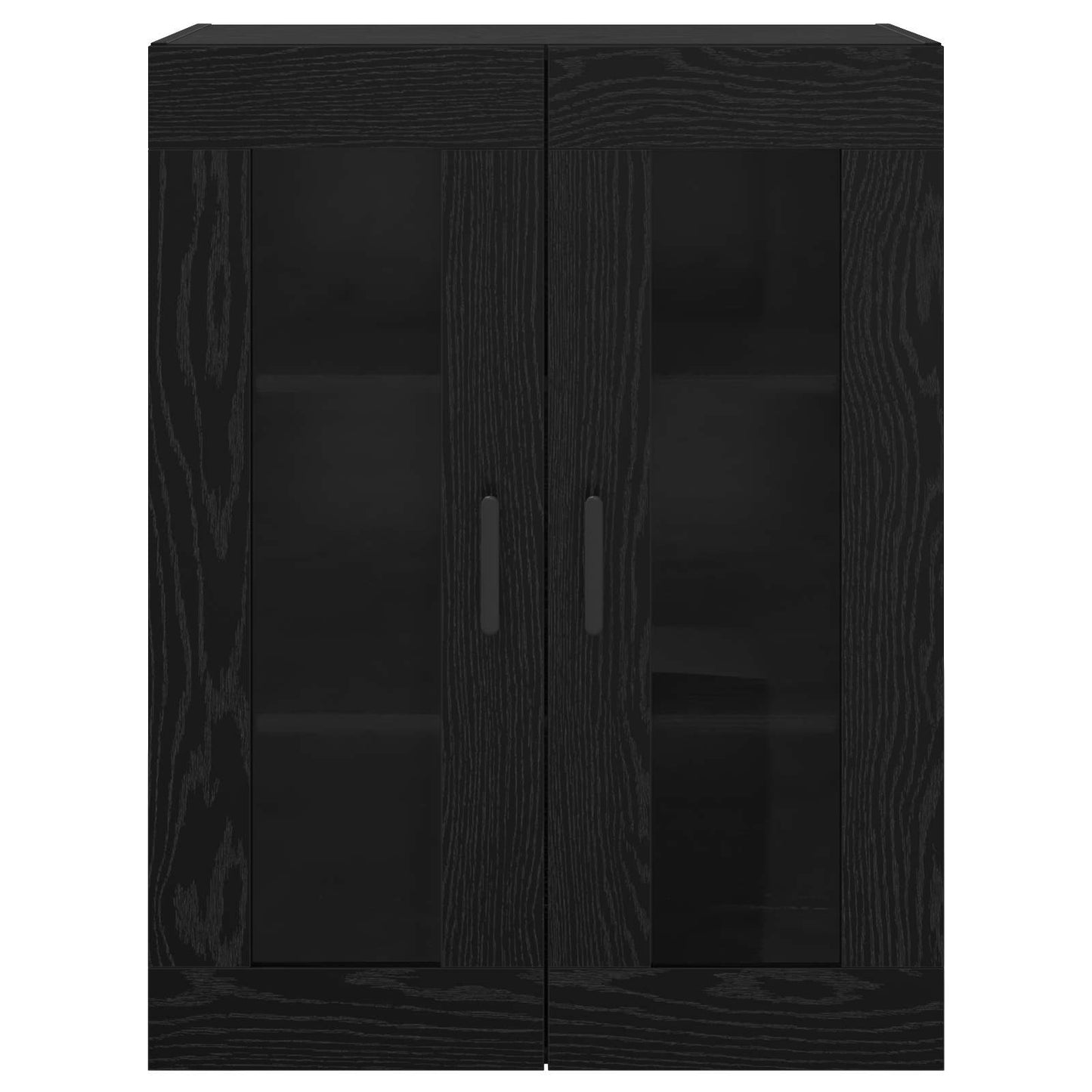 vidaXL Ντουλάπια Τοίχου 2 pcs Μαύρη δρυς 69,5 x 34 x 90 εκ.