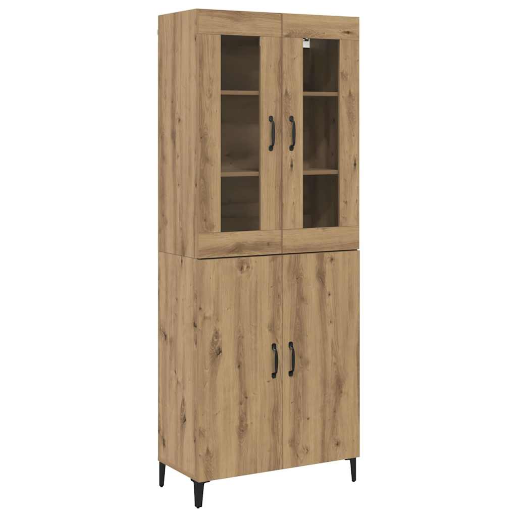 vidaXL Highboard 2 pcs artisan δρυς 69.5 x 34 x 180 εκ.