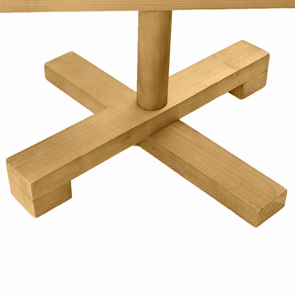 vidaXL Ξύλινο Χριστουγεννιάτικο Δέντρο Καφέ 90 cm Μασίφ ξύλο πεύκου