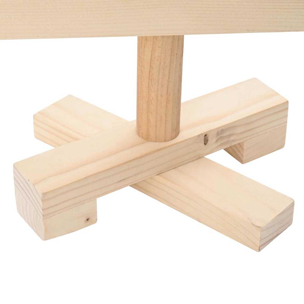 vidaXL Χριστουγεννιάτικα Δέντρα με βάση Φυσικό 60 cm Μασίφ ξύλο πεύκου