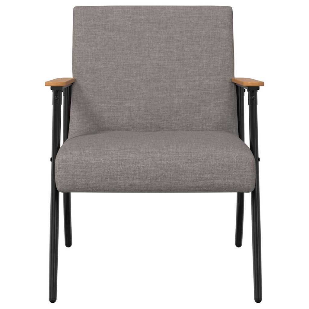 vidaXL Πολυθρόνα Taupe 59 x 75 x 78 εκ ύφασμα