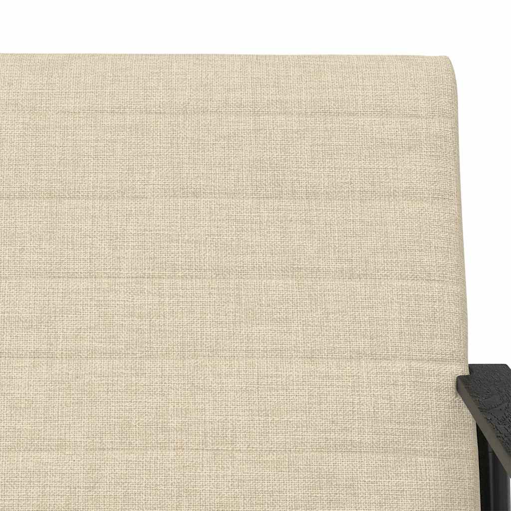 vidaXL Πολυθρόνα Κρεμ 59 x 75 x 78 εκ ύφασμα