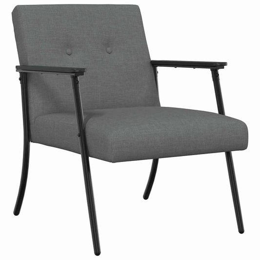 vidaXL Πολυθρόνα Σκούρο Γκρι 59 x 75 x 78 εκ ύφασμα