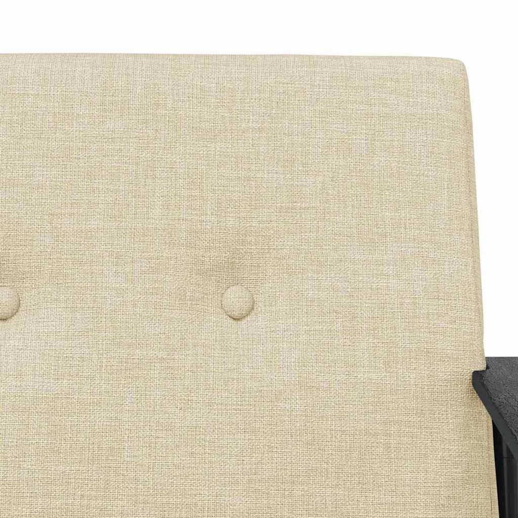 vidaXL Πολυθρόνα Κρεμ 59 x 75 x 78 εκ ύφασμα