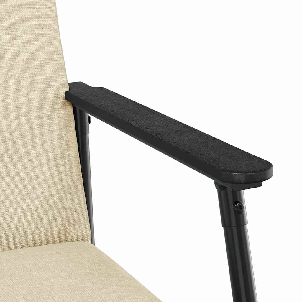 vidaXL Πολυθρόνα Κρεμ 59 x 75 x 78 εκ ύφασμα