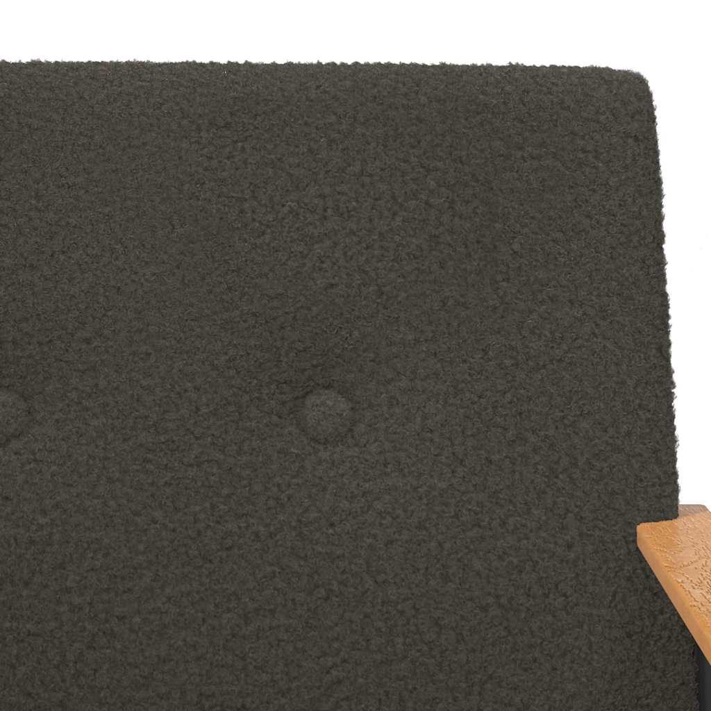 vidaXL Πολυθρόνα Σκούρο Γκρι 59 x 75 x 78 εκ