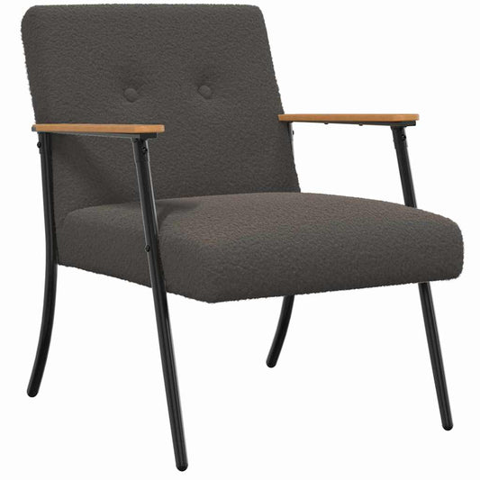 vidaXL Πολυθρόνα Σκούρο Γκρι 59 x 75 x 78 εκ