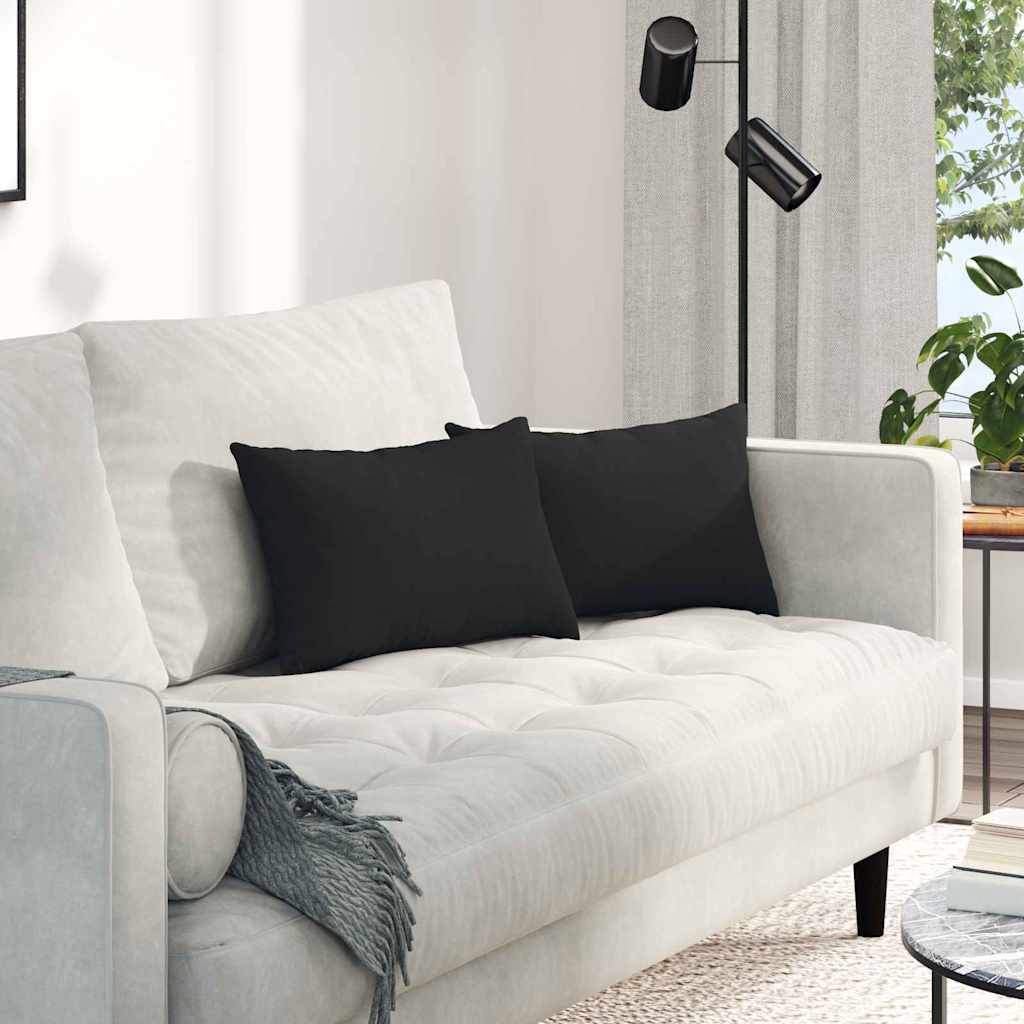 vidaXL Μαξιλάρια καναπέ Μαύρο