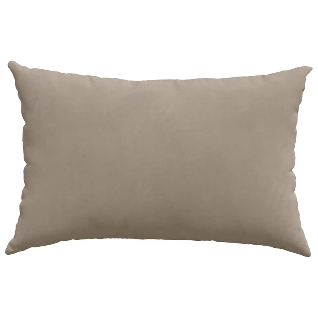vidaXL Μαξιλάρι Καναπέ 2 pcs Taupe 60 x 40 cm ύφασμα