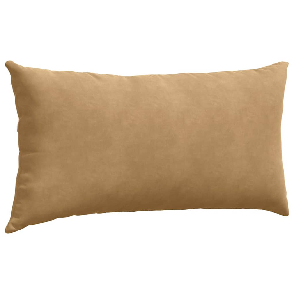 vidaXL Μαξιλάρι Καναπέ 2 pcs Καφέ 80 x 40 cm Υφασμάτινο Κορντουρά