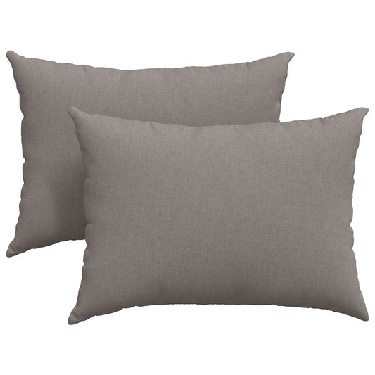 vidaXL Μαξιλάρι Καναπέ 2 pcs Taupe 70 x 50 cm ύφασμα