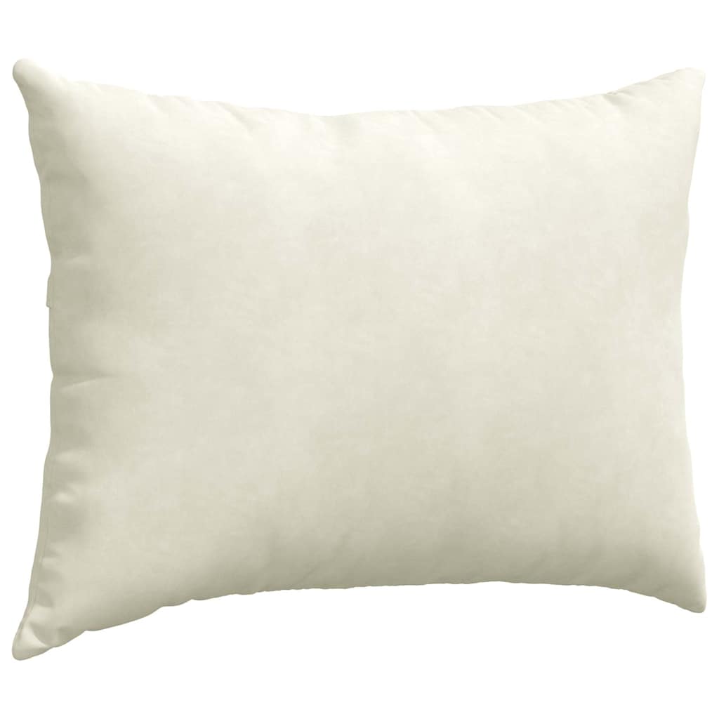 vidaXL Μαξιλάρι Καναπέ 2 pcs Κρεμ 70 x 50 cm Υφασμάτινο Κορντουρά