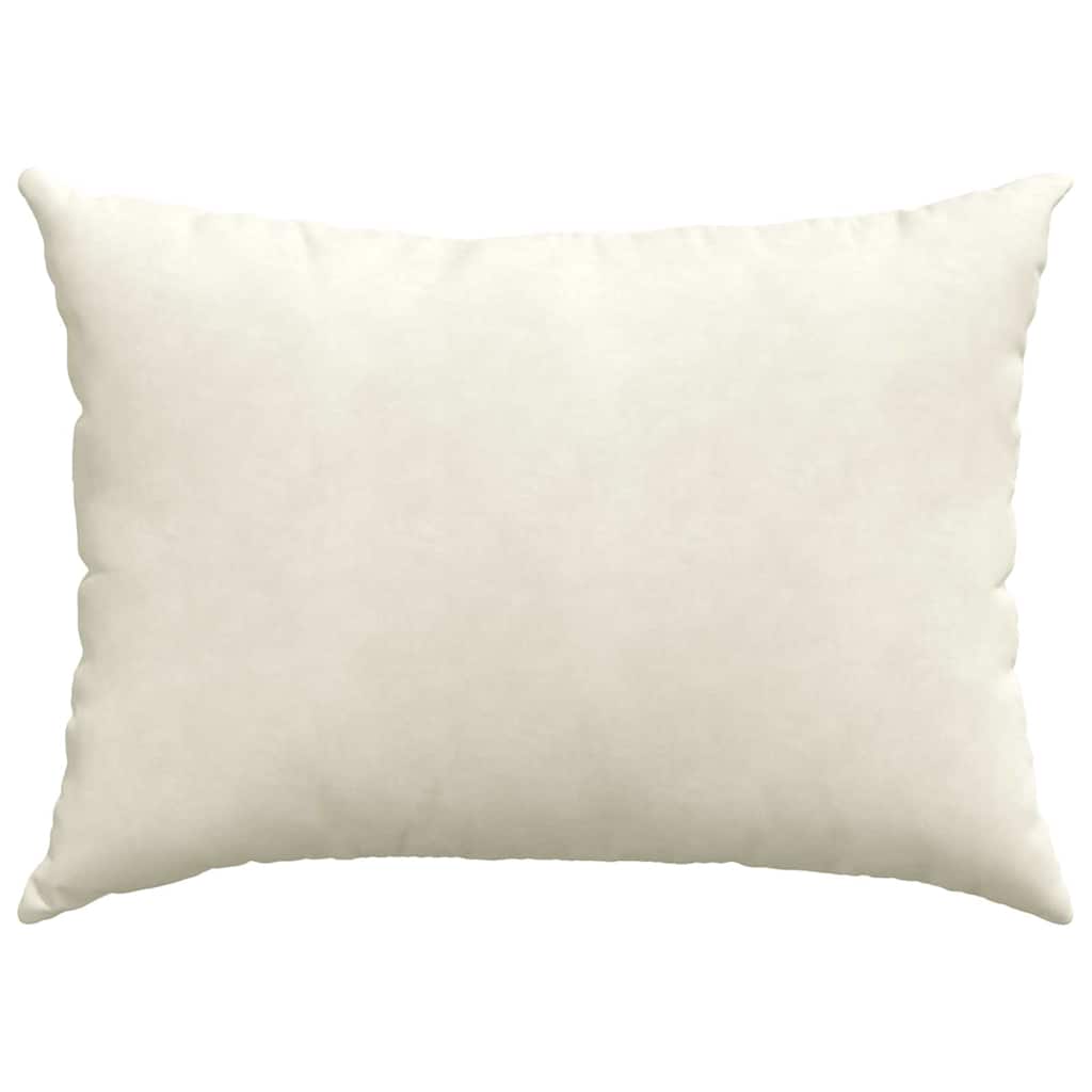 vidaXL Μαξιλάρι Καναπέ 2 pcs Κρεμ 70 x 50 cm Υφασμάτινο Κορντουρά