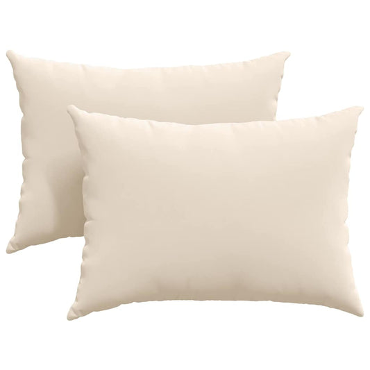 vidaXL Μαξιλάρι Καναπέ 2 pcs Μπεζ 70 x 50 cm ύφασμα