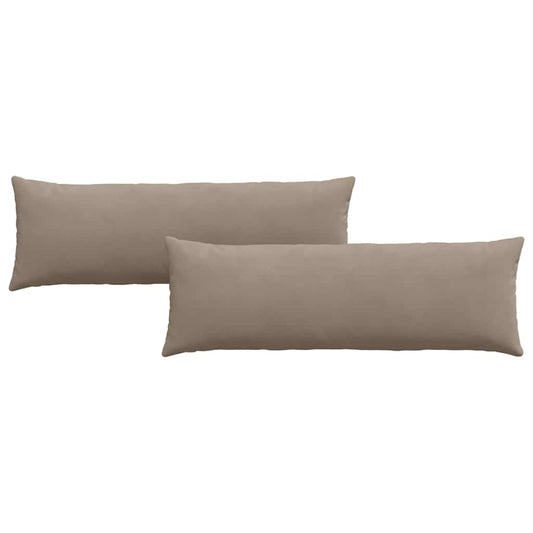 vidaXL Μαξιλάρι Καναπέ 2 pcs Taupe 120 x 40 cm ύφασμα