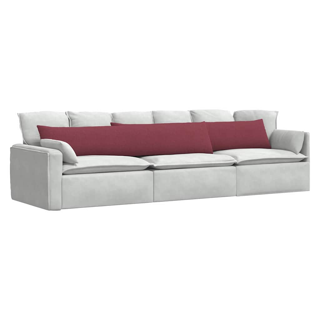 vidaXL Μαξιλάρι Καναπέ 2 pcs Κόκκινο 200 x 40 εκ. ύφασμα