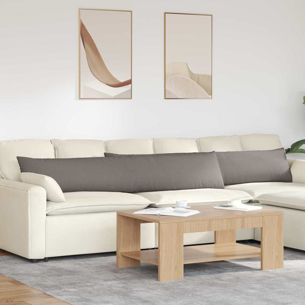 vidaXL Μαξιλάρι Καναπέ 2 pcs Taupe 200 x 40 εκ. ύφασμα