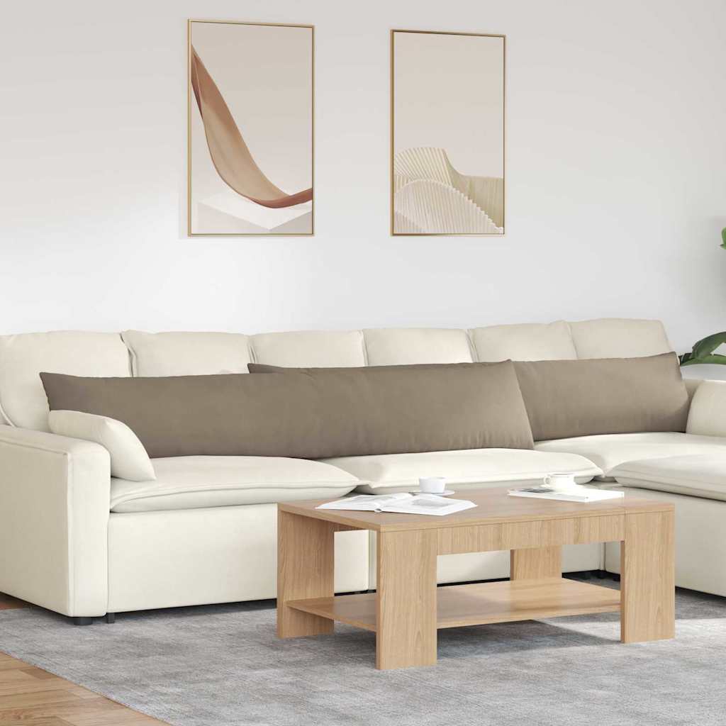 vidaXL Μαξιλάρι Καναπέ 2 pcs Taupe 200 x 40 εκ. ύφασμα