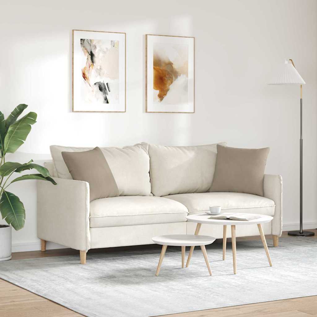 vidaXL Μαξιλάρι Καναπέ 2 pcs Taupe 45 x 45 cm ύφασμα