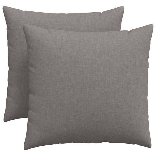 vidaXL Μαξιλάρι Καναπέ 2 pcs Taupe 50 x 50 cm ύφασμα