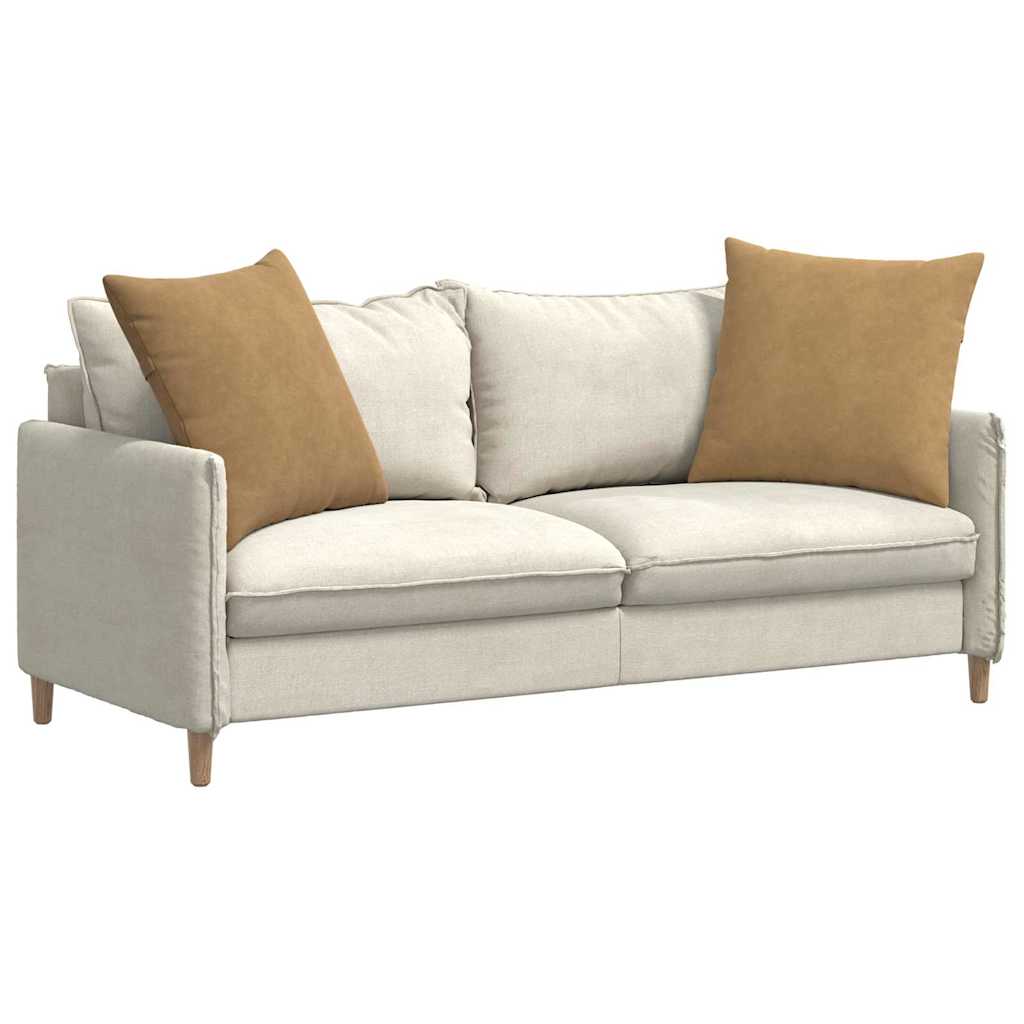 vidaXL Μαξιλάρι Καναπέ 2 pcs Καφέ 60 x 60 cm Υφασμάτινο Κορντουρά