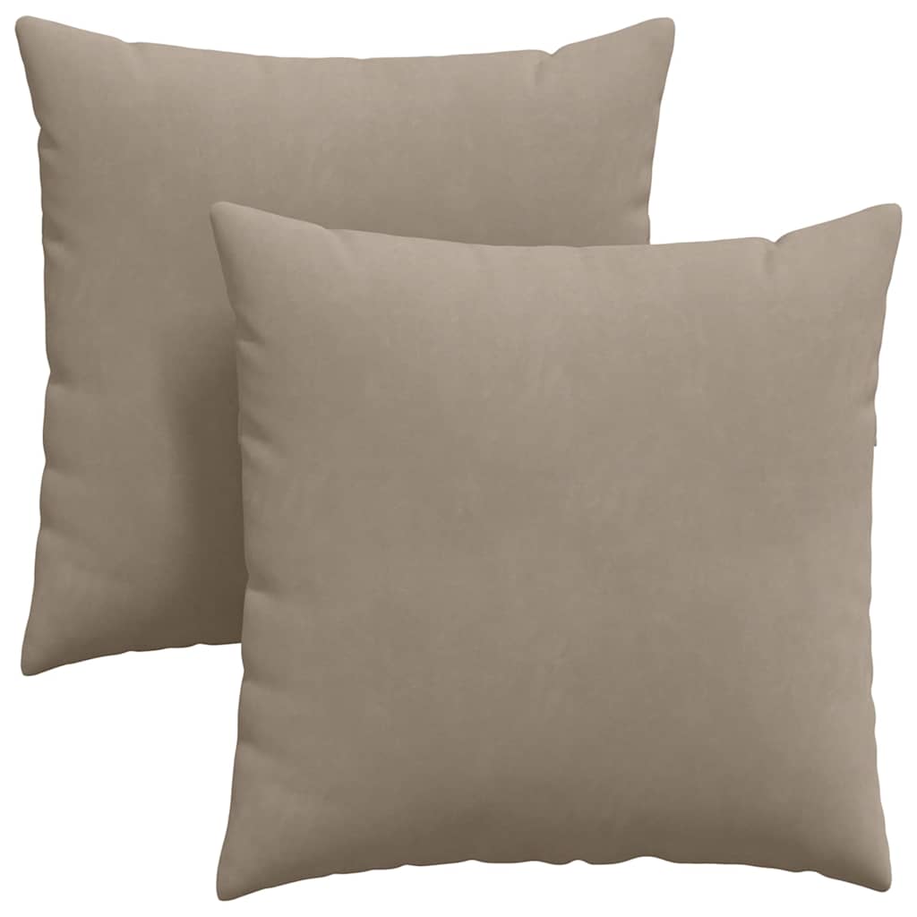 vidaXL Μαξιλάρι Καναπέ 2 pcs Taupe 60 x 60 cm ύφασμα