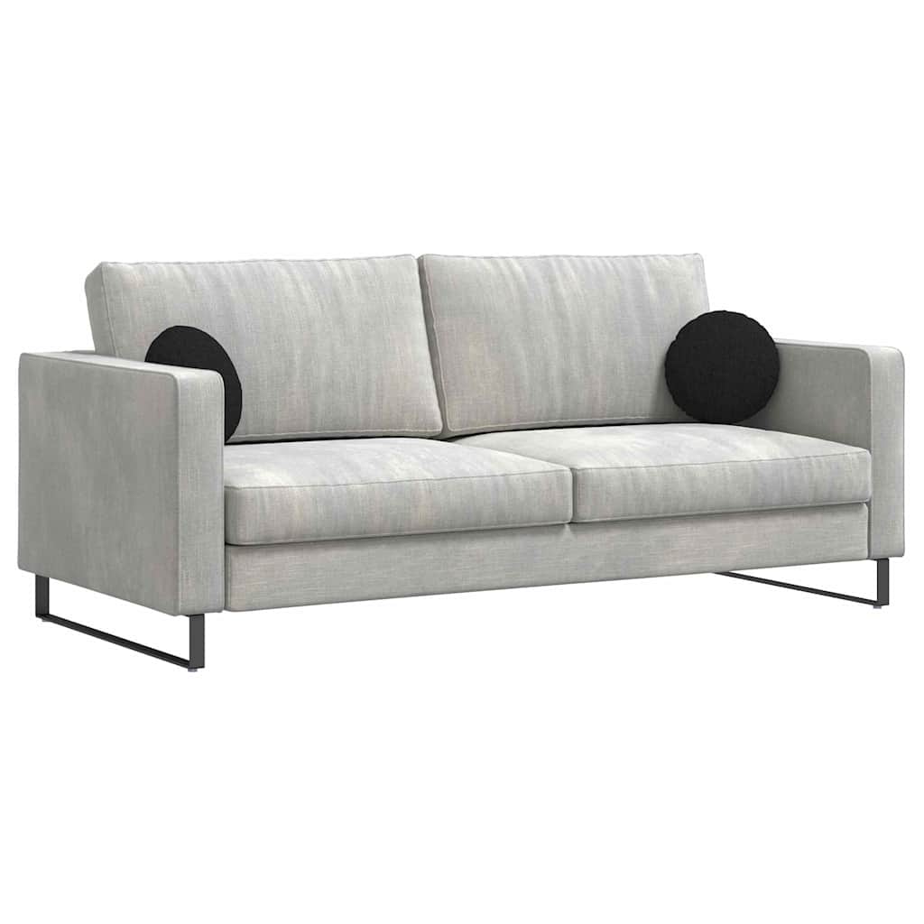 vidaXL Μαξιλάρια καθισμάτων 2 pcs Μαύρο Ø30 x 13 εκ ύφασμα