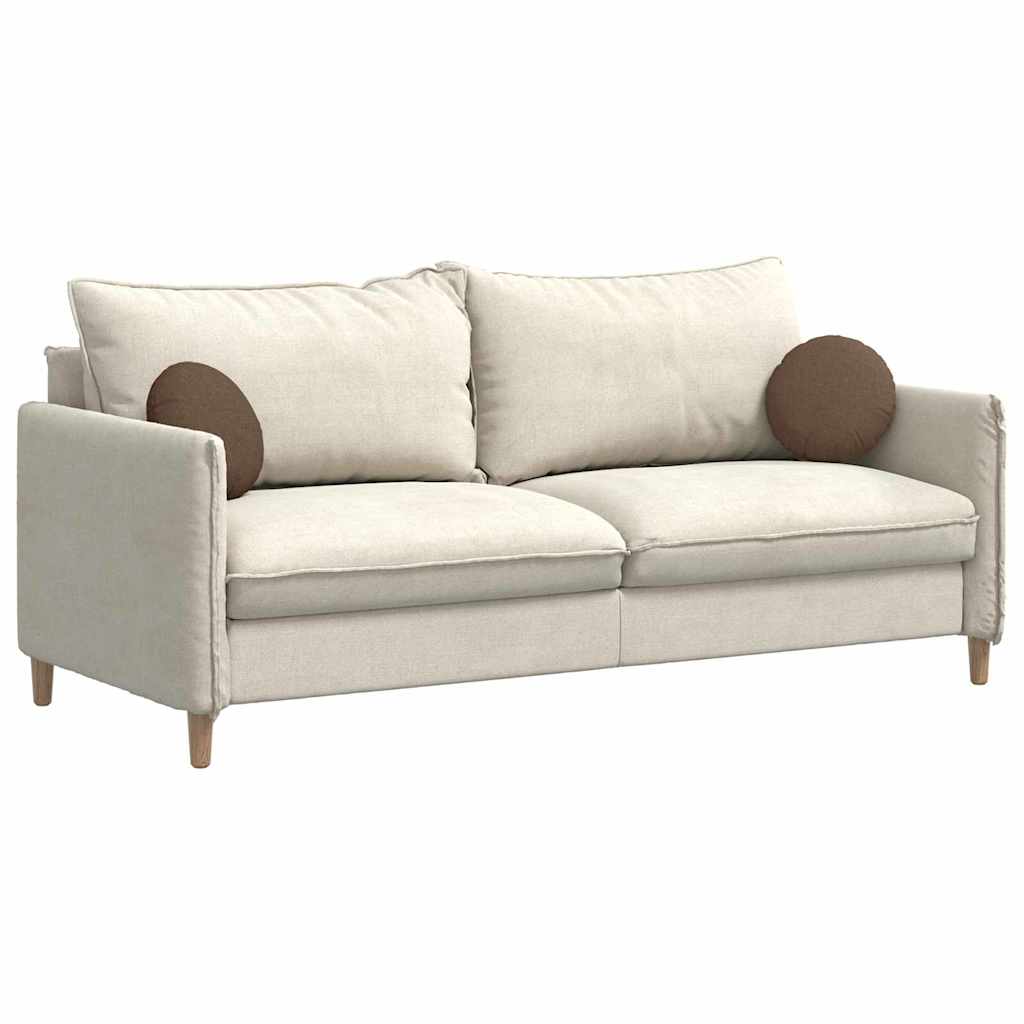 vidaXL Μαξιλάρια καθισμάτων 2 pcs Καφέ Ø30 x 13 εκ ύφασμα