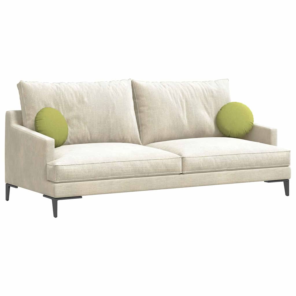 vidaXL Μαξιλάρια καθισμάτων 2 pcs Ανοιχτό Πράσινο Ø30 x 13 εκ ύφασμα