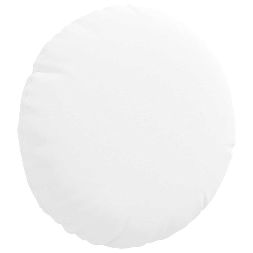 vidaXL Μαξιλάρια καθισμάτων 2 pcs Λευκό Ø30 x 13 εκ ύφασμα