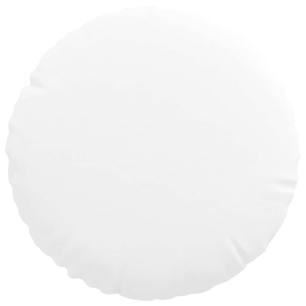 vidaXL Μαξιλάρια καθισμάτων 2 pcs Λευκό Ø30 x 13 εκ ύφασμα