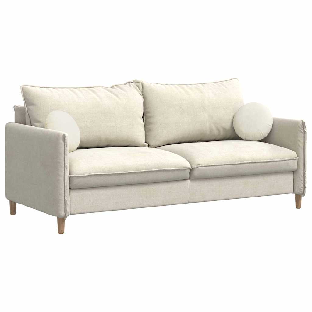 vidaXL Μαξιλάρια καθισμάτων 2 pcs Κρεμ Ø 40 x 13 εκ. Βελούδο