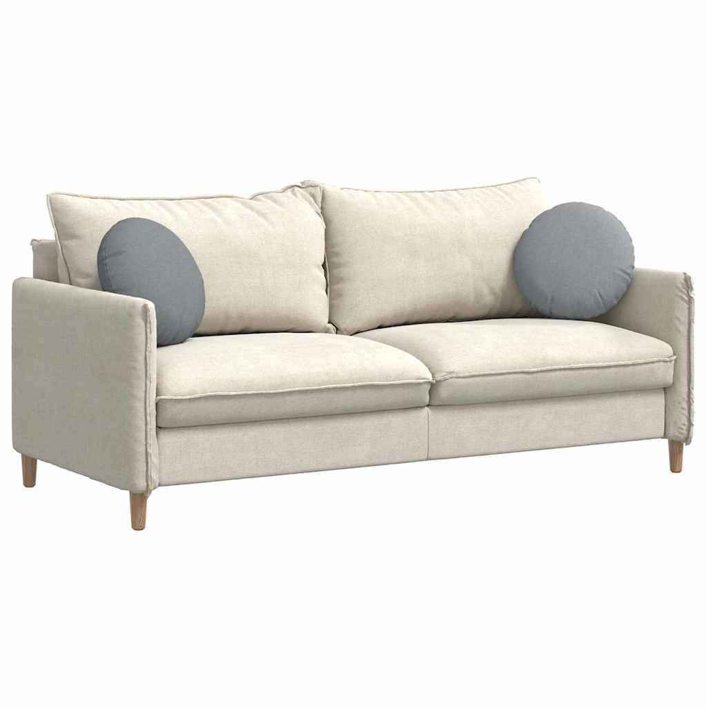 vidaXL Μαξιλάρια καθισμάτων 2 pcs Ανοιχτό γκρι Ø40 x 13 εκ ύφασμα