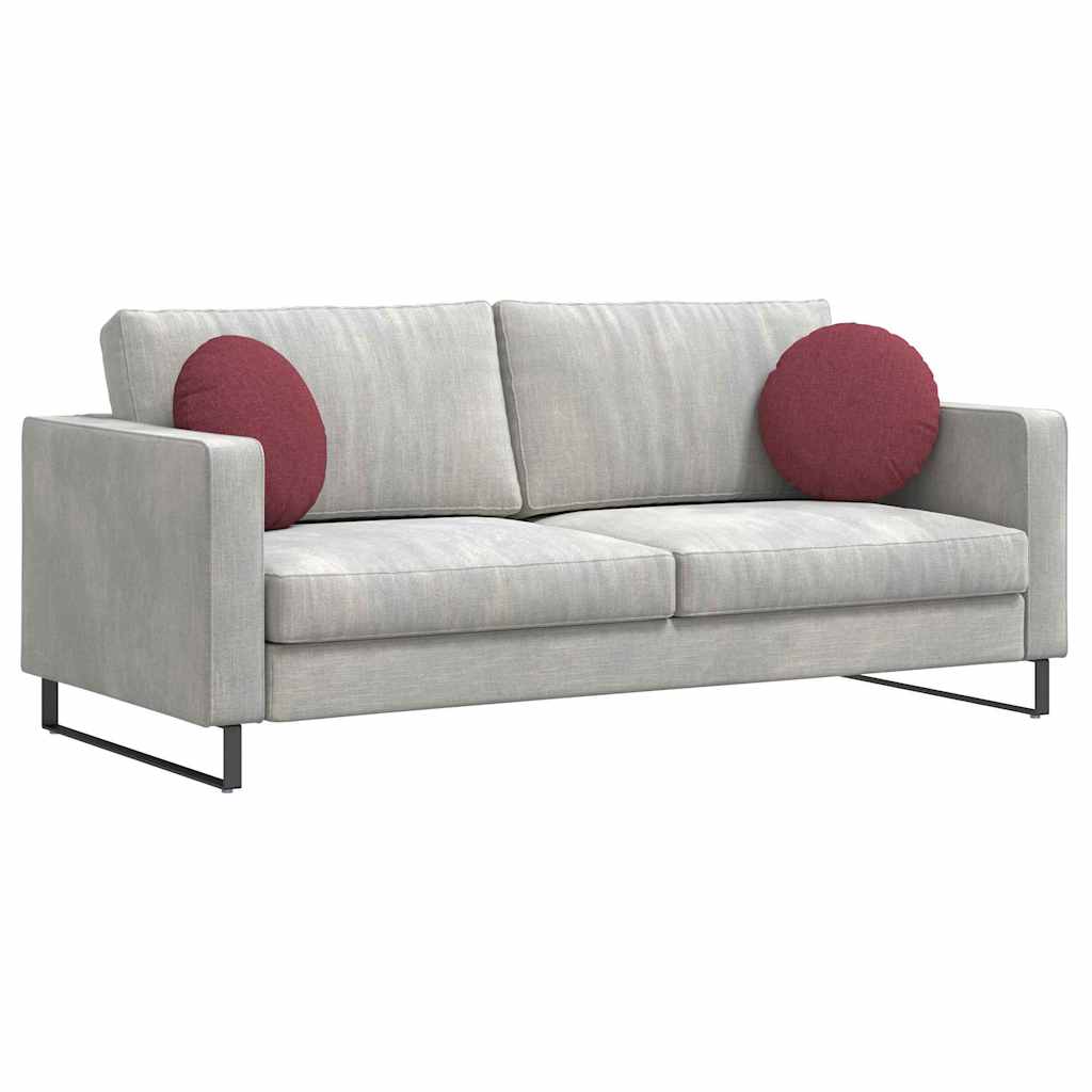 vidaXL Μαξιλάρια καθισμάτων 2 pcs Κόκκινο Ø40 x 13 εκ ύφασμα