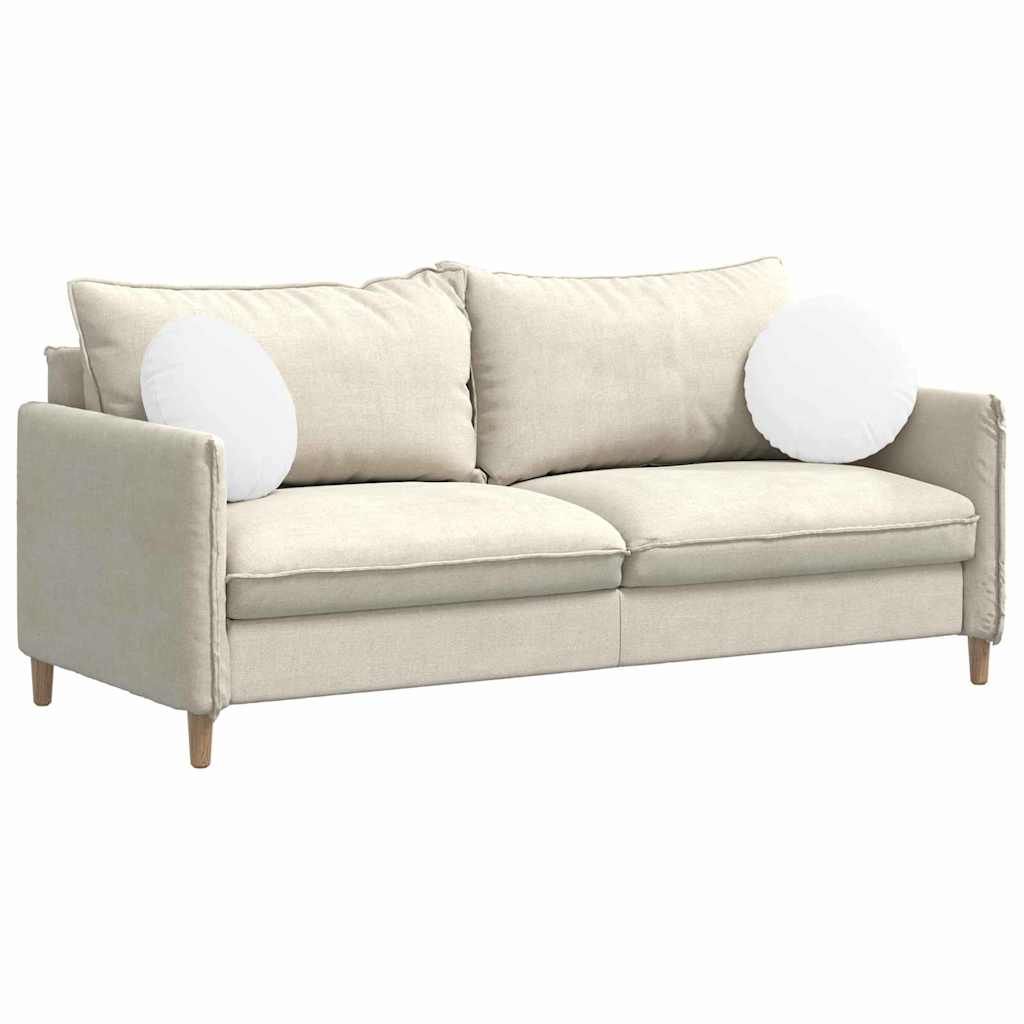 vidaXL Μαξιλάρια καθισμάτων 2 pcs Λευκό Ø40 x 13 εκ ύφασμα