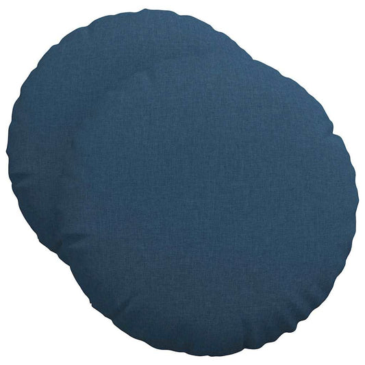 vidaXL Μαξιλάρια καθισμάτων 2 pcs Μπλε Ø50 x 19 εκ ύφασμα