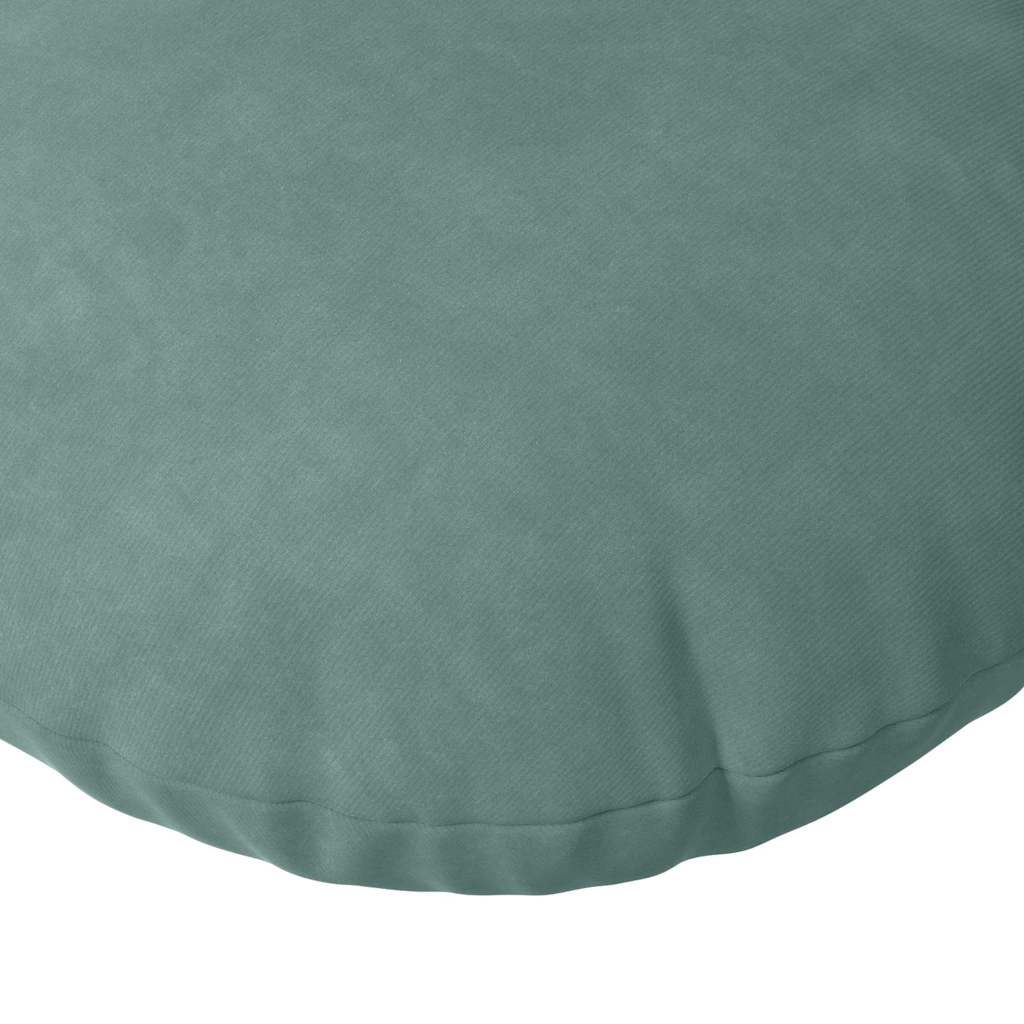 vidaXL Μαξιλάρια καθισμάτων 2 pcs Θαλασσί Ø 40 x 13 εκ. Βελούδο