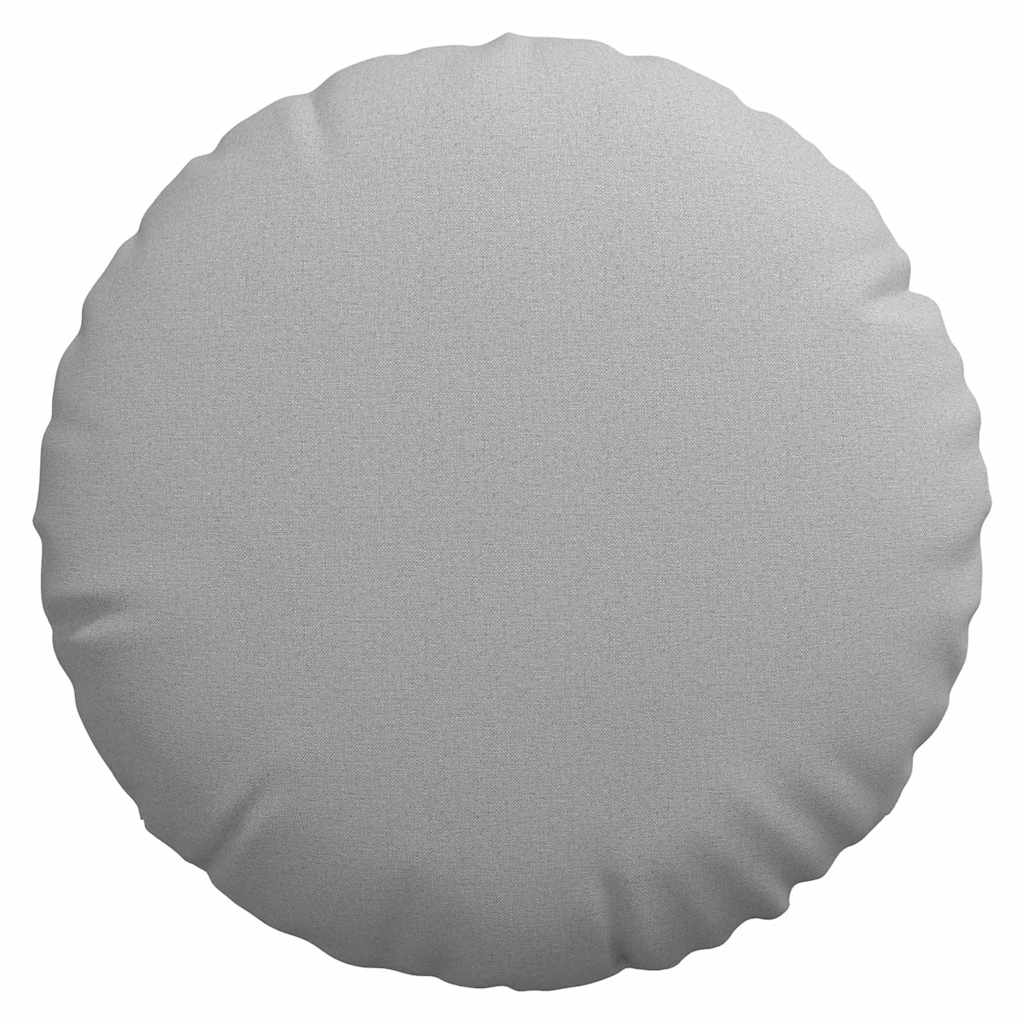 vidaXL Μαξιλάρια καθισμάτων 2 pcs Σκίουρος Γκρί Ø60 x 21 εκ ύφασμα