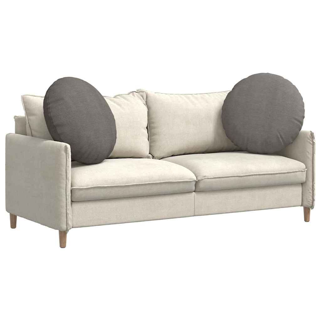 vidaXL Μαξιλάρια καθισμάτων 2 pcs Ανοιχτό γκρι Ø 60 cm