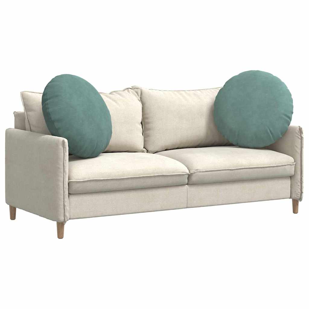 vidaXL Μαξιλάρια καθισμάτων 2 pcs Θαλασσί Ø 40 x 13 εκ. Βελούδο