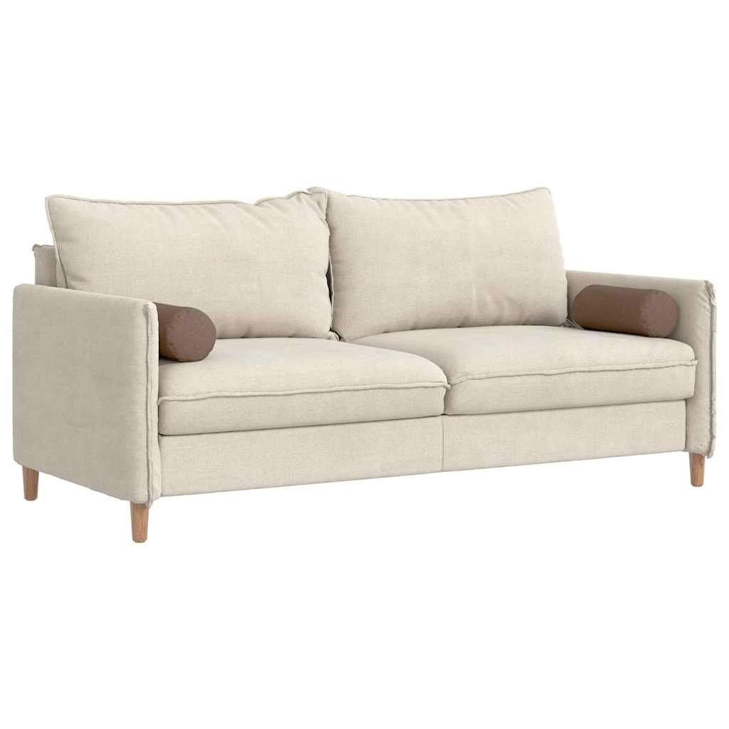 vidaXL Μαξιλάρια Στήριγμα 2 pcs Καφέ Ø 15 x 40 εκ ύφασμα